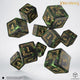 Il Signore degli Anelli: set di 10 dadi D6 Rohan di Q Workshop
