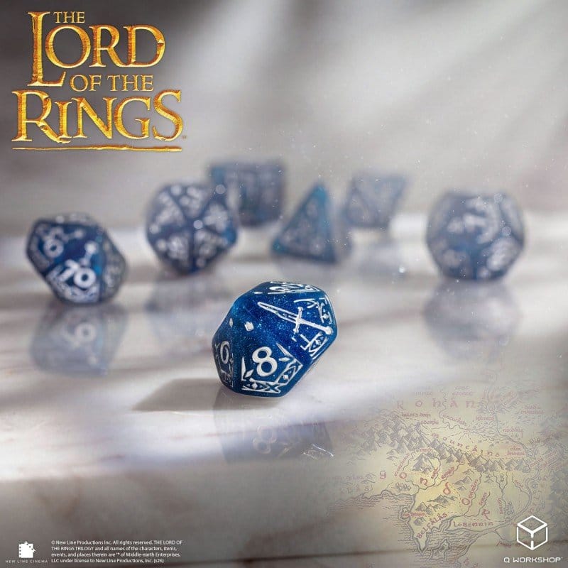 Set di 7 Dadi Il Signore degli Anelli Gondor - Q Workshop