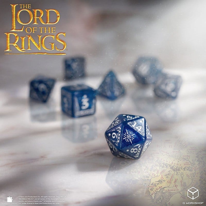 Set di 7 Dadi Il Signore degli Anelli Gondor - Q Workshop