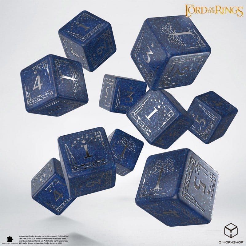 The Lord of the Rings: set di 10 dadi D6 Gondor - Q Workshop