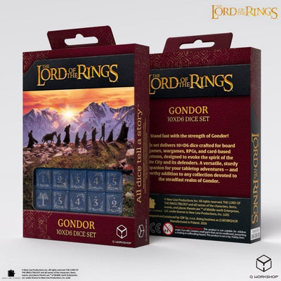 The Lord of the Rings: set di 10 dadi D6 Gondor - Q Workshop
