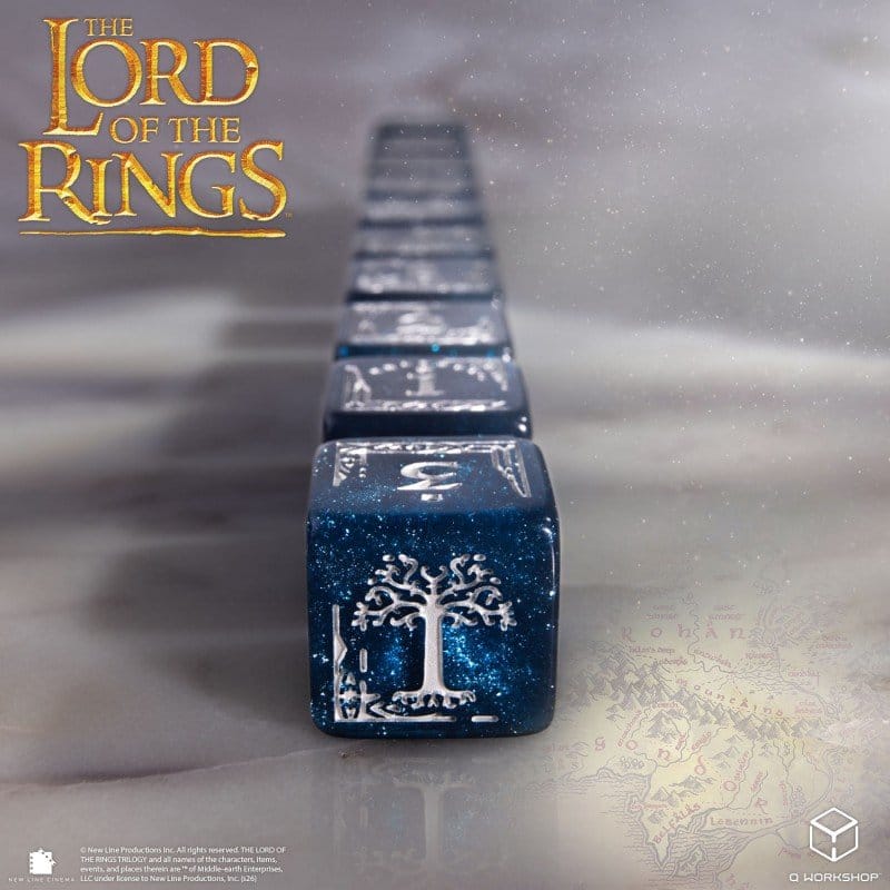 The Lord of the Rings: set di 10 dadi D6 Gondor - Q Workshop
