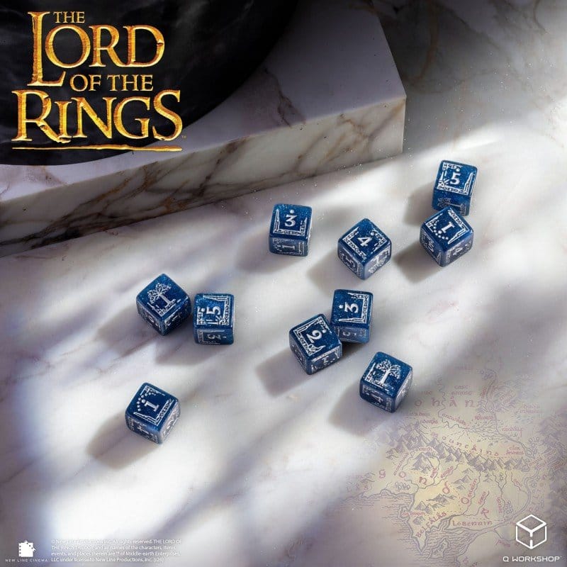 The Lord of the Rings: set di 10 dadi D6 Gondor - Q Workshop