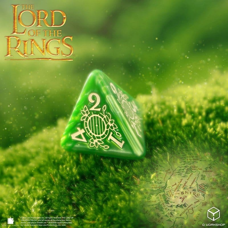 Set di 7 Dadi Il Signore degli Anelli - La Contea, Q Workshop