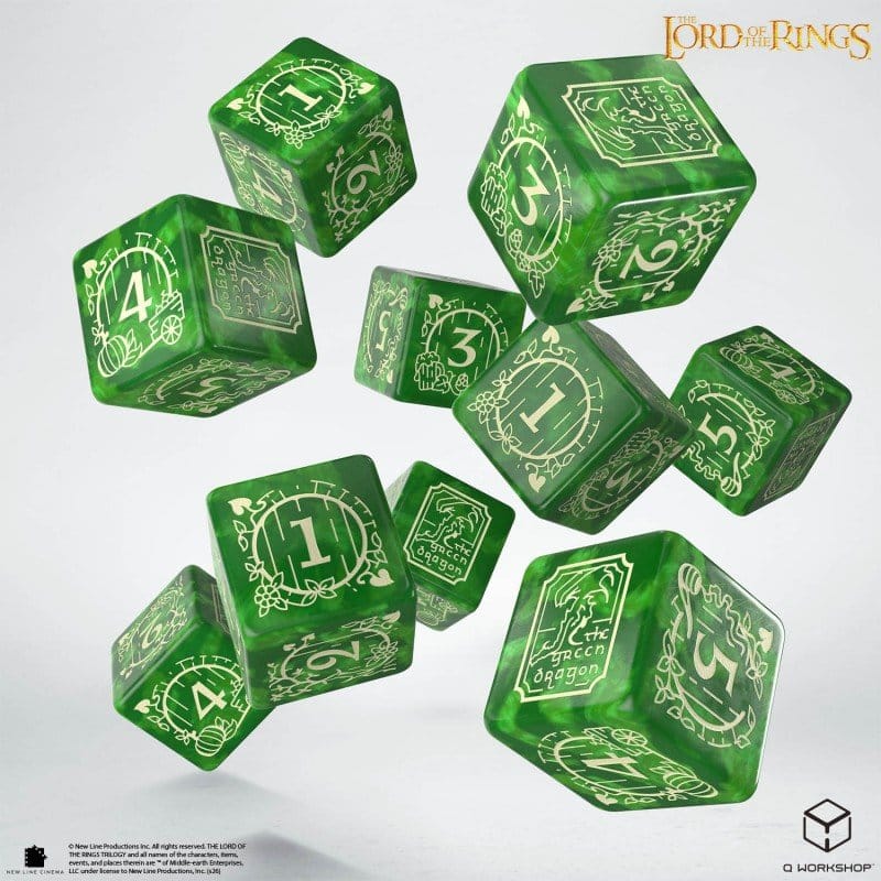 The Lord of the Rings: set da 10 dadi D6 Shire - Q Workshop
