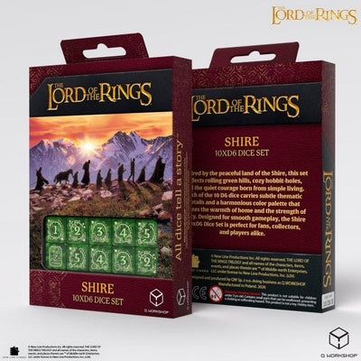 The Lord of the Rings: set da 10 dadi D6 Shire - Q Workshop