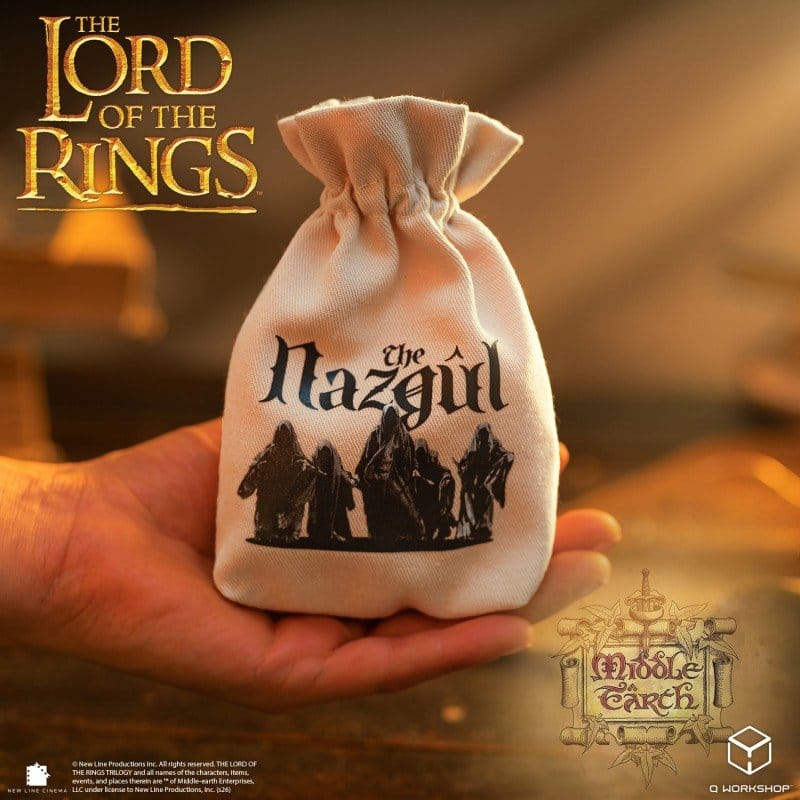 Borsa per Dadi Il Signore degli Anelli Nazgûl in Cotone con Coulisse - Q Workshop