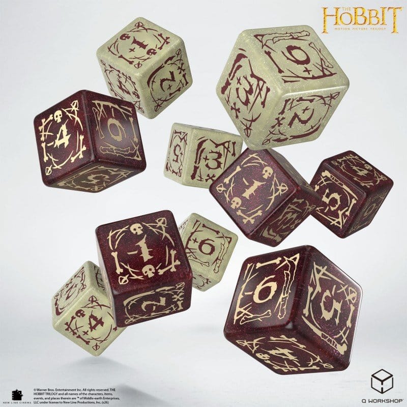 The Hobbit: Set di 10 Dadi D6 Goblin - Q Workshop