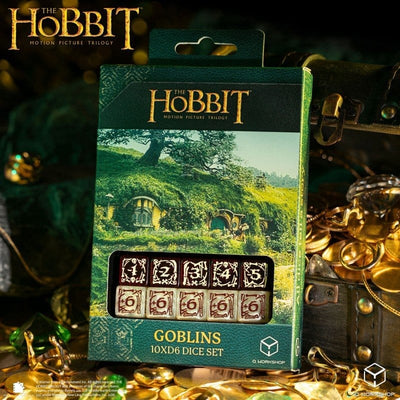 The Hobbit: Set di 10 Dadi D6 Goblin - Q Workshop