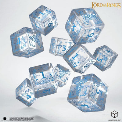 Il Signore degli Anelli: set di 10 dadi D6 Rivendell (Acqua) - Q Workshop