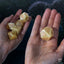 Set di 7 Dadi Polyhedral Jumbo Elvish Q Workshop, Beige Shimmering e Rame Metallizzato