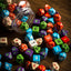 Barattolo di 80 Dadi Classici per Giochi di Ruolo - Q Workshop