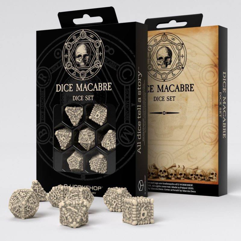 Set di Dadi Dice Macabre Power of the Underworld (7 pezzi) - Q Workshop