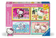 Hello Kitty Puzzle 4-Pack Let's Go, Hello Kitty! (4x100 Pezzi) Ravensburger