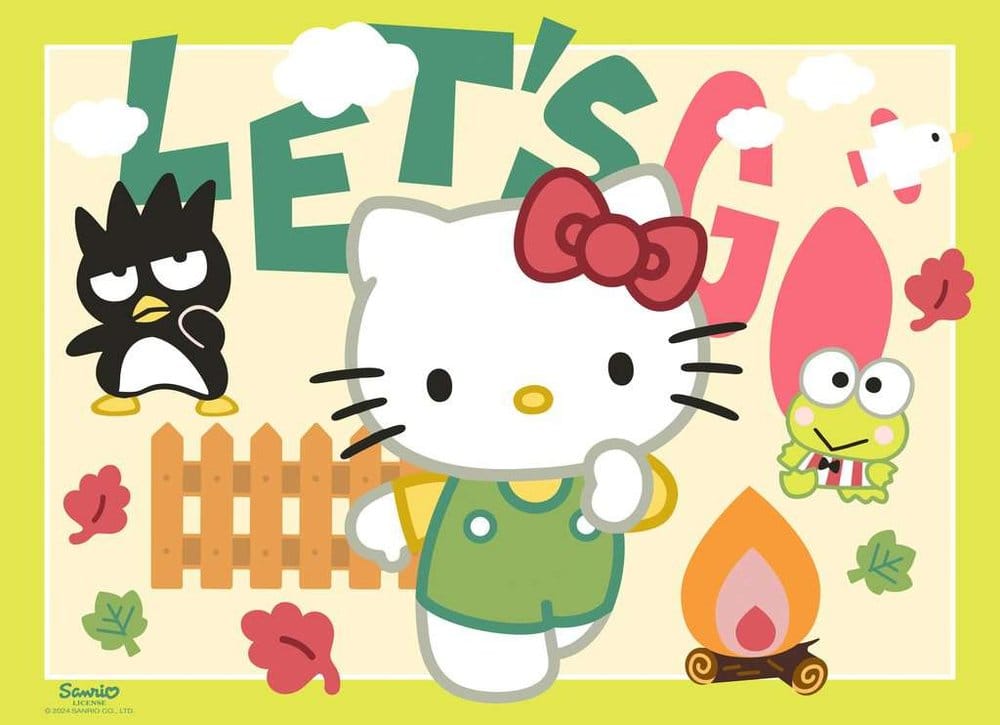 Hello Kitty Puzzle 4-Pack Let's Go, Hello Kitty! (4x100 Pezzi) Ravensburger