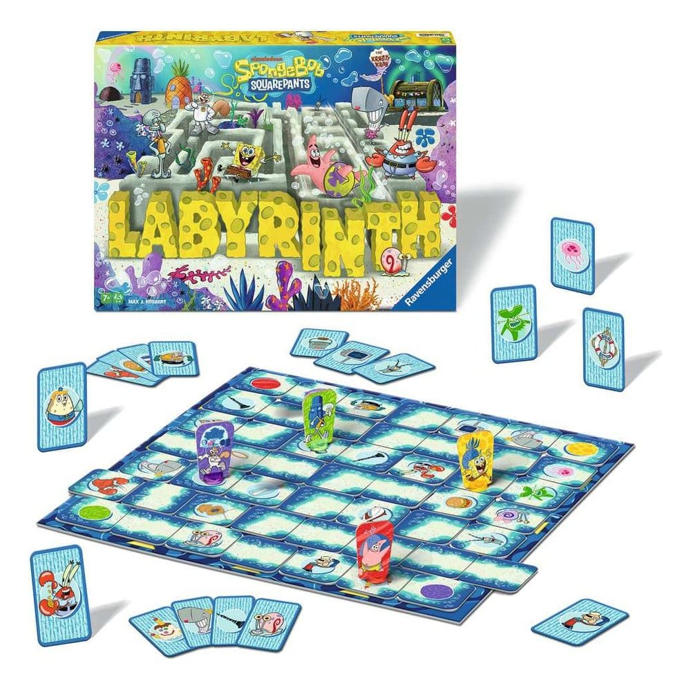 SpongeBob SquarePants Labyrinth - Gioco da Tavolo Ravensburger, 2-4 Giocatori, 7+ Anni