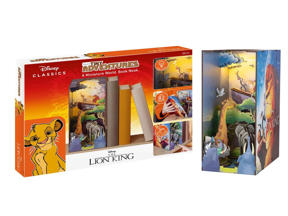 Disney Tiny Adventures Book Nook Mini Diorama Il Re Leone 23 cm Revell