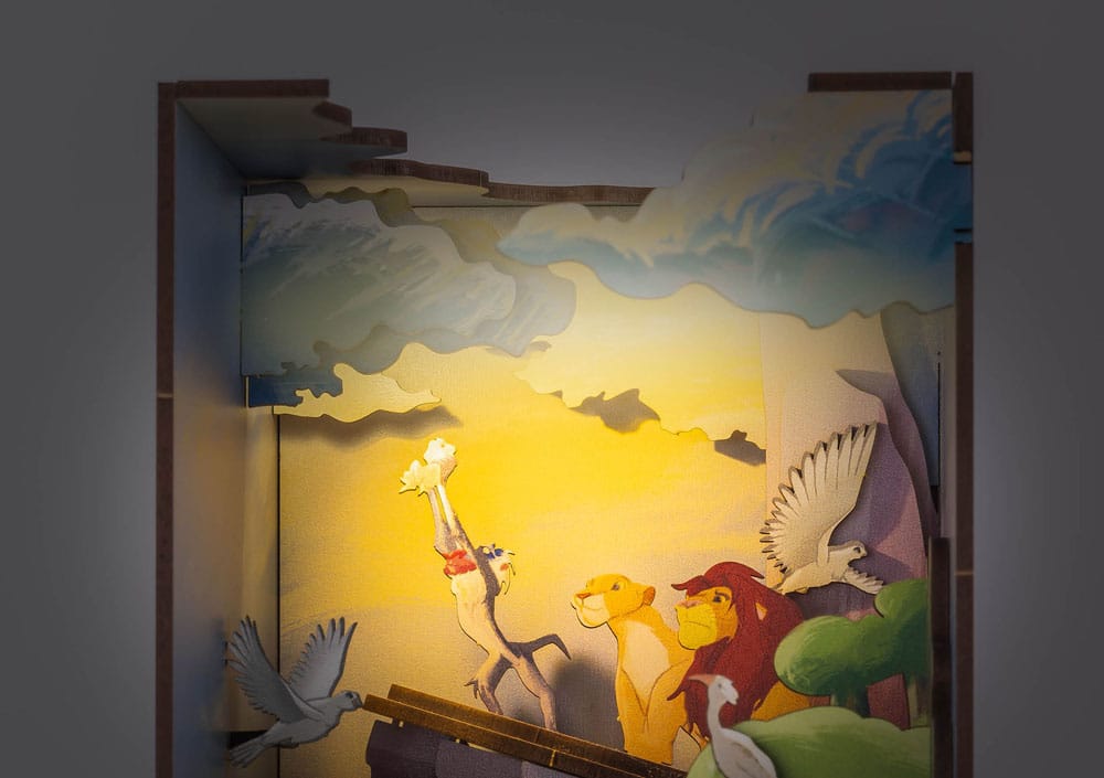 Disney Tiny Adventures Book Nook Mini Diorama Il Re Leone 23 cm Revell