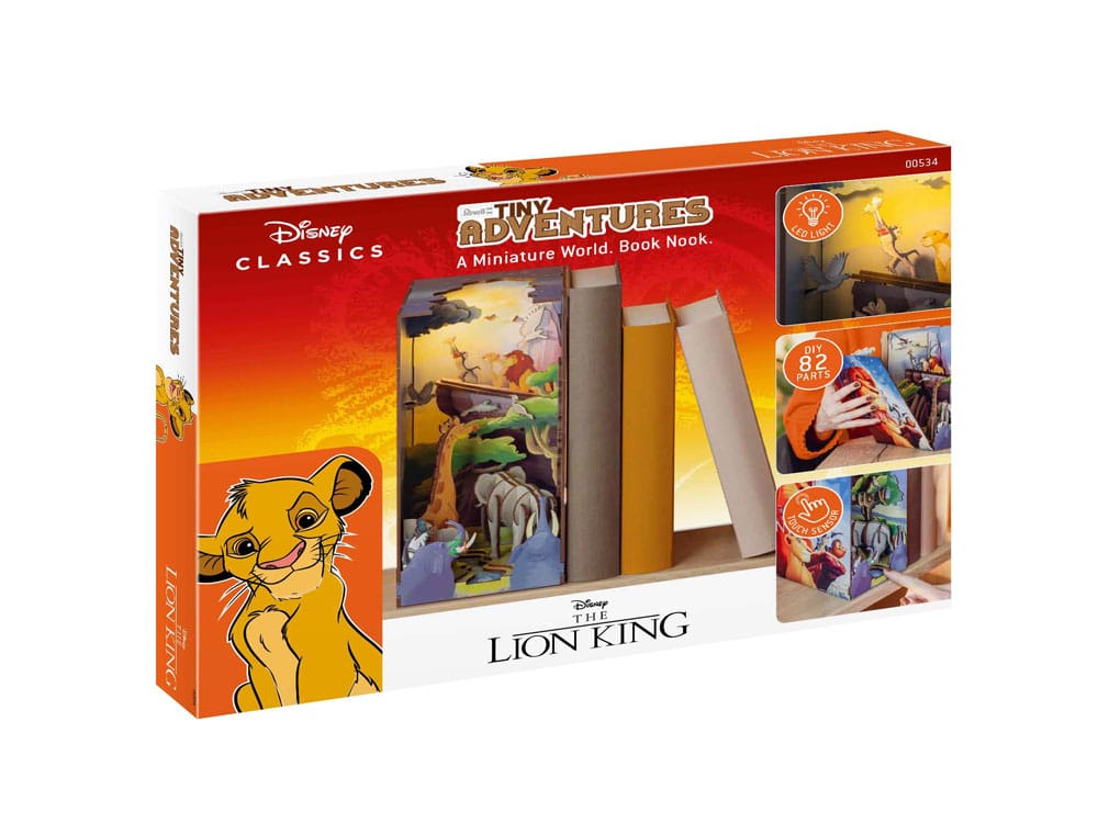 Disney Tiny Adventures Book Nook Mini Diorama Il Re Leone 23 cm Revell