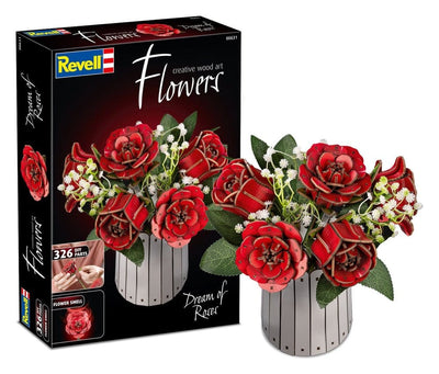 Revell Fiori in Legno Dream of Roses – Composizione con Rose, 22 cm