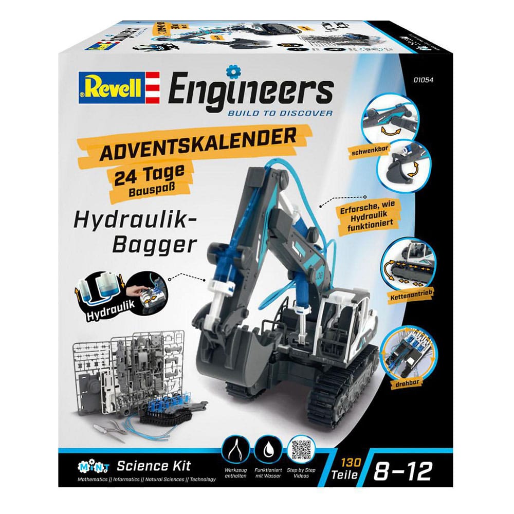Revell Engineers Calendario dell'Avvento Escavatore Idraulico Model Kit