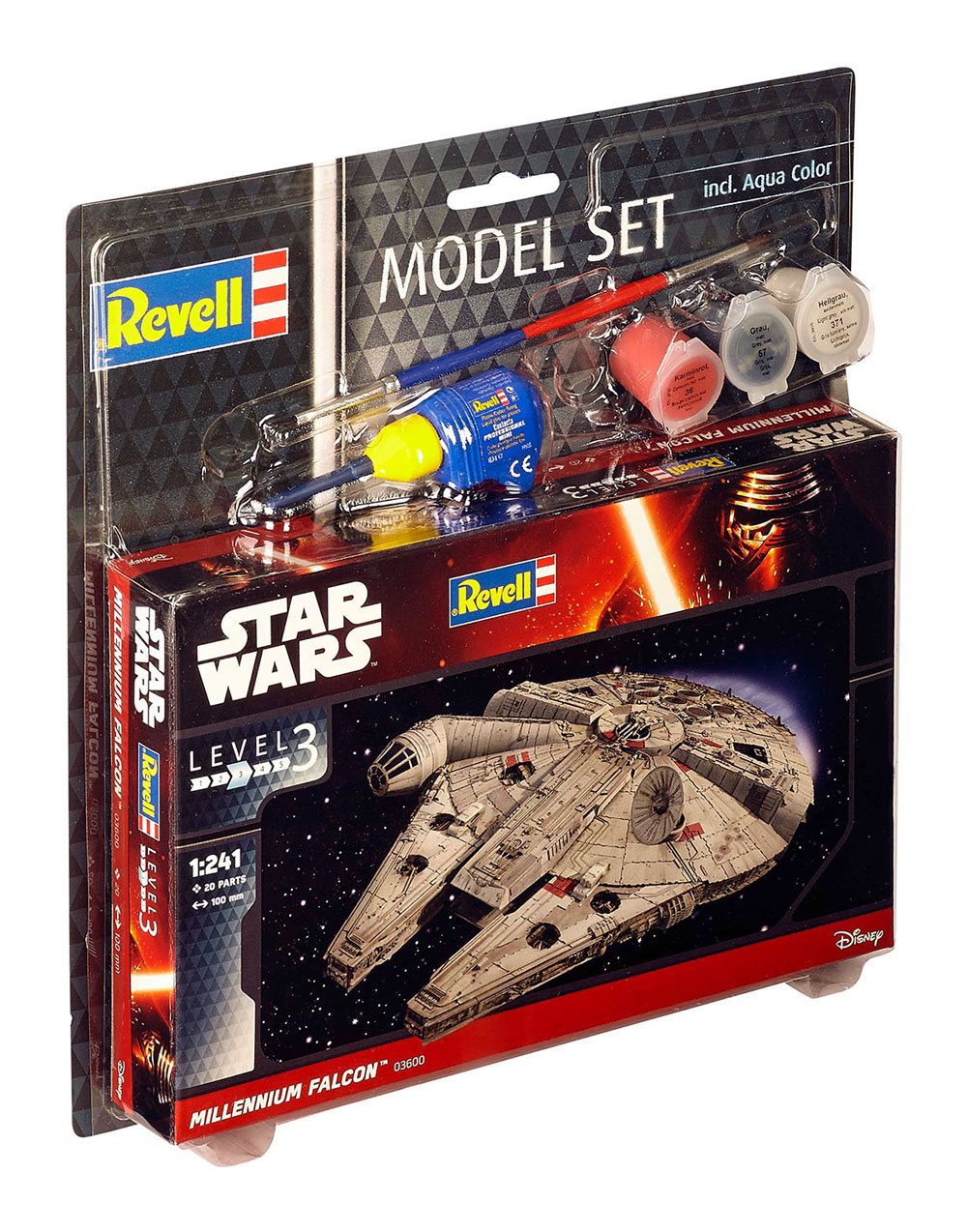 Star Wars Modellino Millennium Falcon 1/241 10 cm - Revell