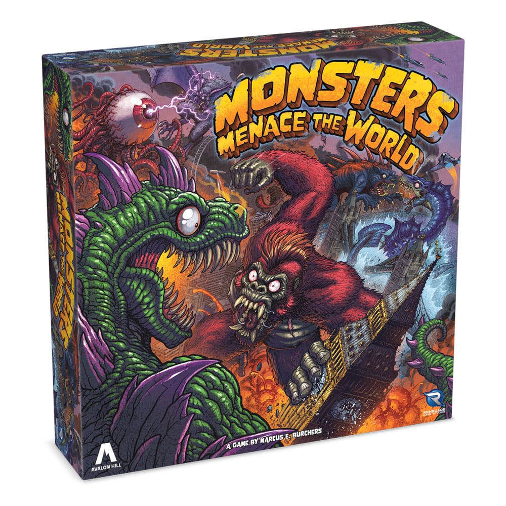 Avalon Hill Monsters Menace The World - Gioco da Tavolo in Inglese, 2-4 Giocatori, 14+ Anni