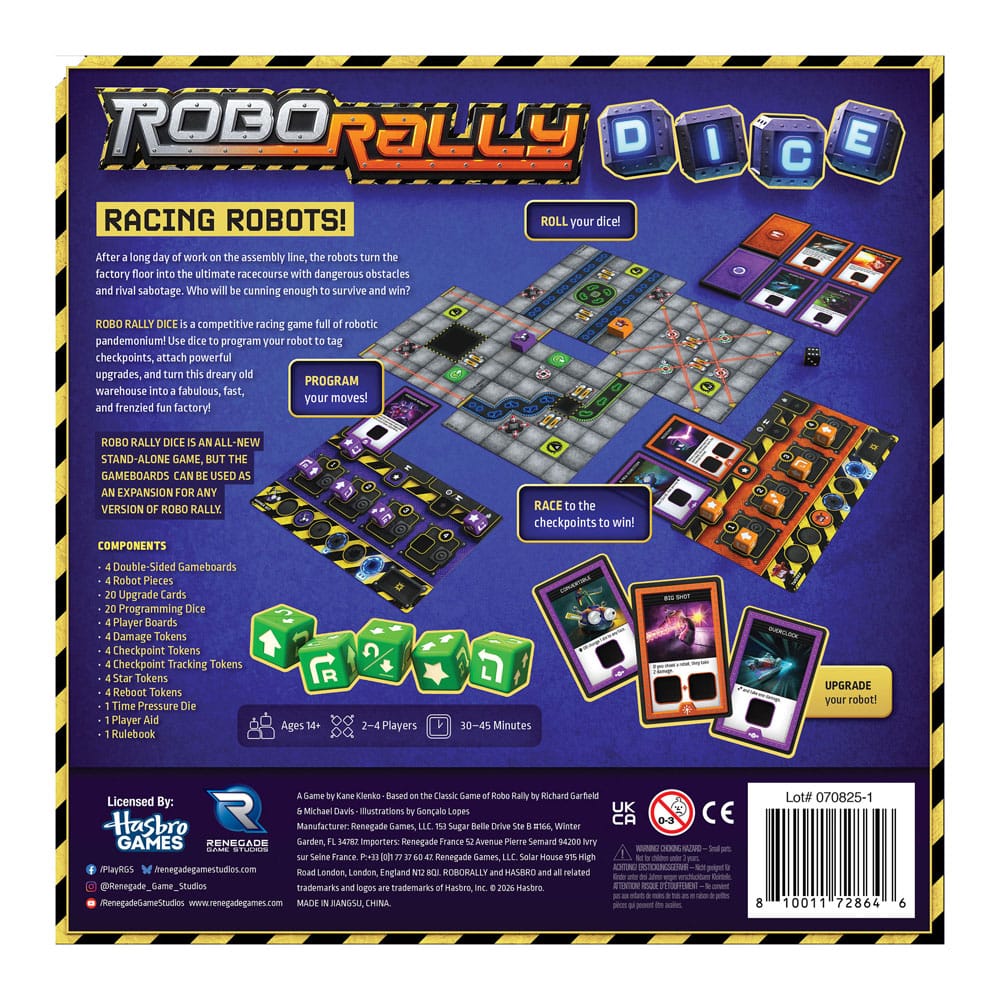 Robo Rally Dice Gioco di Dadi - Versione Inglese, Renegade