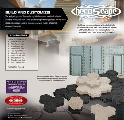 Heroscape Espansione Terreno The Urban Landscape of Valhalla - Versione Inglese
