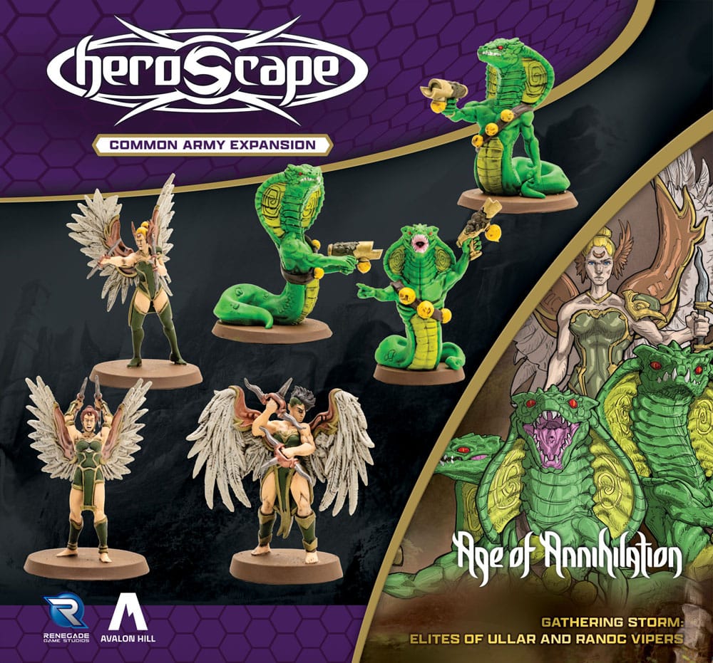 Heroscape Espansione Esercito Age of Annihilation Elites of Ullar & Ranoc Vipers (Unità Comuni) - Versione Inglese