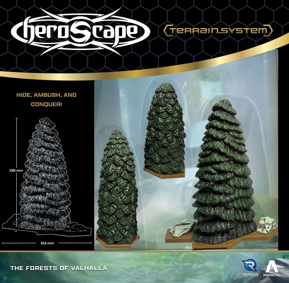 Heroscape Espansione Terreno Foreste di Valhalla, Edizione Inglese, Renegade
