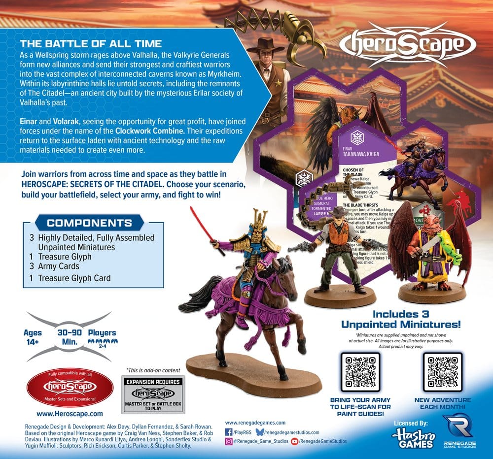 Heroscape Espansione Esercito Crooked Crew of the Clockwork Combine, Edizione Inglese, Renegade