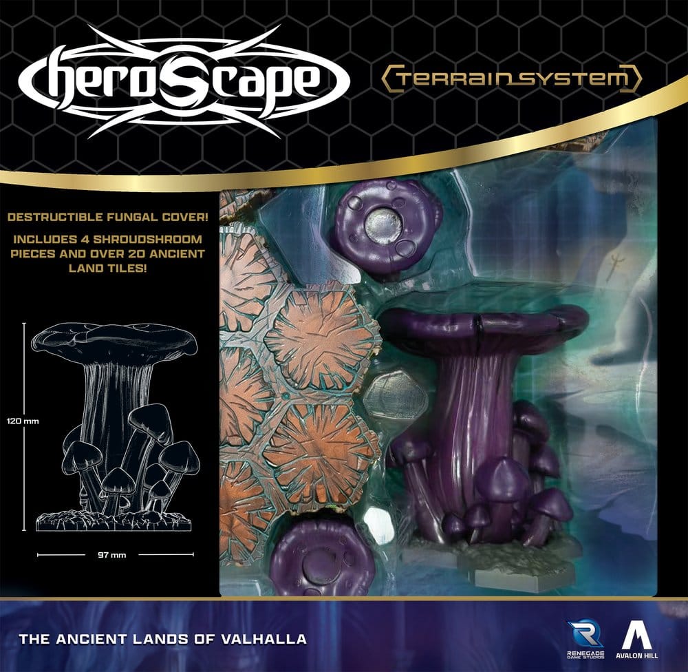Heroscape Espansione Terreno The Ancient Lands of Valhalla, Edizione Inglese, Renegade