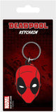 Portachiavi in gomma Deadpool Volto Marvel di Pyramid International, 6 cm