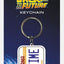 Portachiavi in gomma Back to the Future con targa, 6 cm, Pyramid International