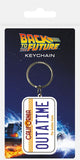 Portachiavi in gomma Back to the Future con targa, 6 cm, Pyramid International