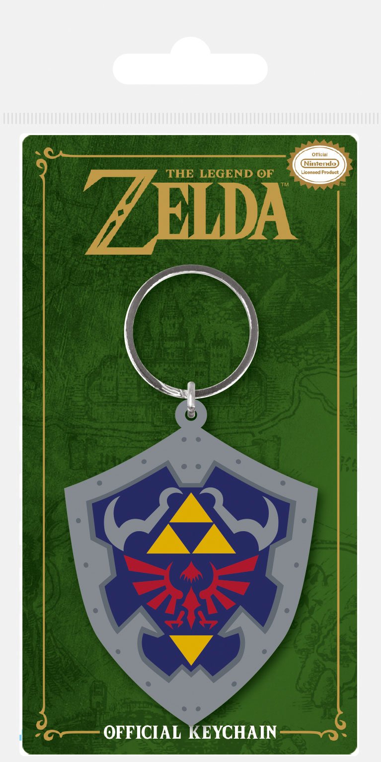 Portachiavi in gomma Hylian Shield The Legend of Zelda 6 cm Pyramid International