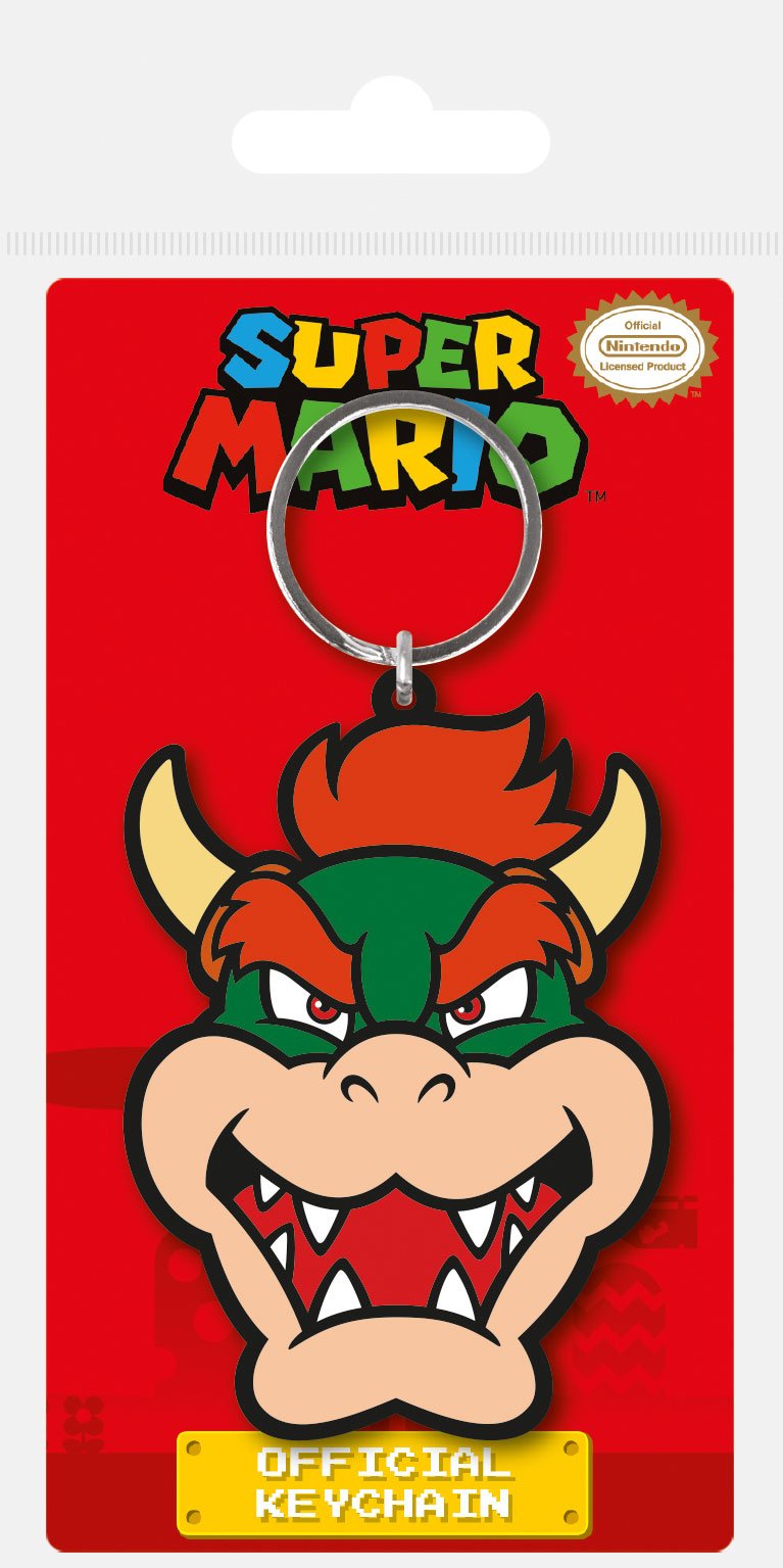 Portachiavi in gomma Super Mario Bowser 6 cm Pyramid International