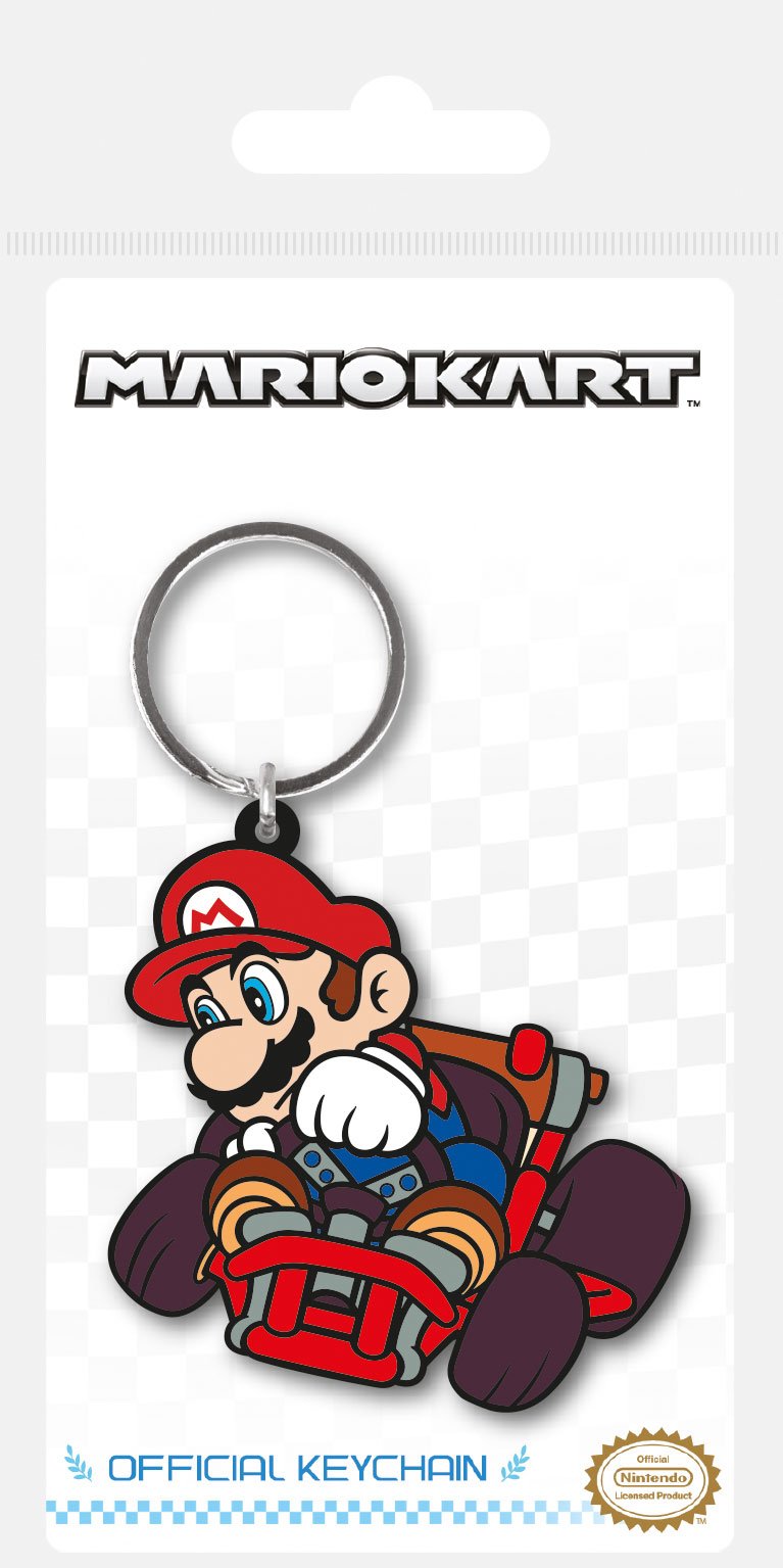 Portachiavi in gomma Mario Kart Drift 6 cm - Super Mario