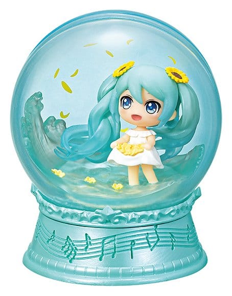 Hatsune Miku Mini Snowglobes Scenery Domes Display (4) Re-Ment - Buste cieche