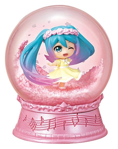 Hatsune Miku Mini Snowglobes Scenery Domes Display (4) Re-Ment - Buste cieche