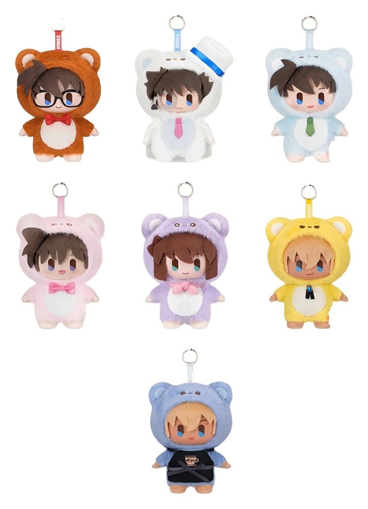 Detective Conan Plush Figures Bear Detective Series Blind Box 15 cm Display (6) - Sakami Merchandise