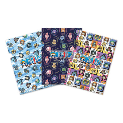 One Piece Egghead Saga - Set di 3 Cartellette Trasparenti A4 Sakami Merchandise