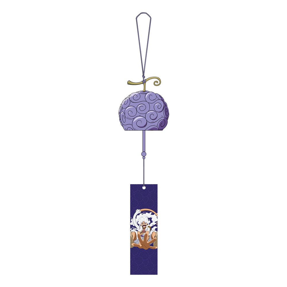 One Piece Wind-Bell Furin in ceramica – Frutto Gom Gom e Luffy