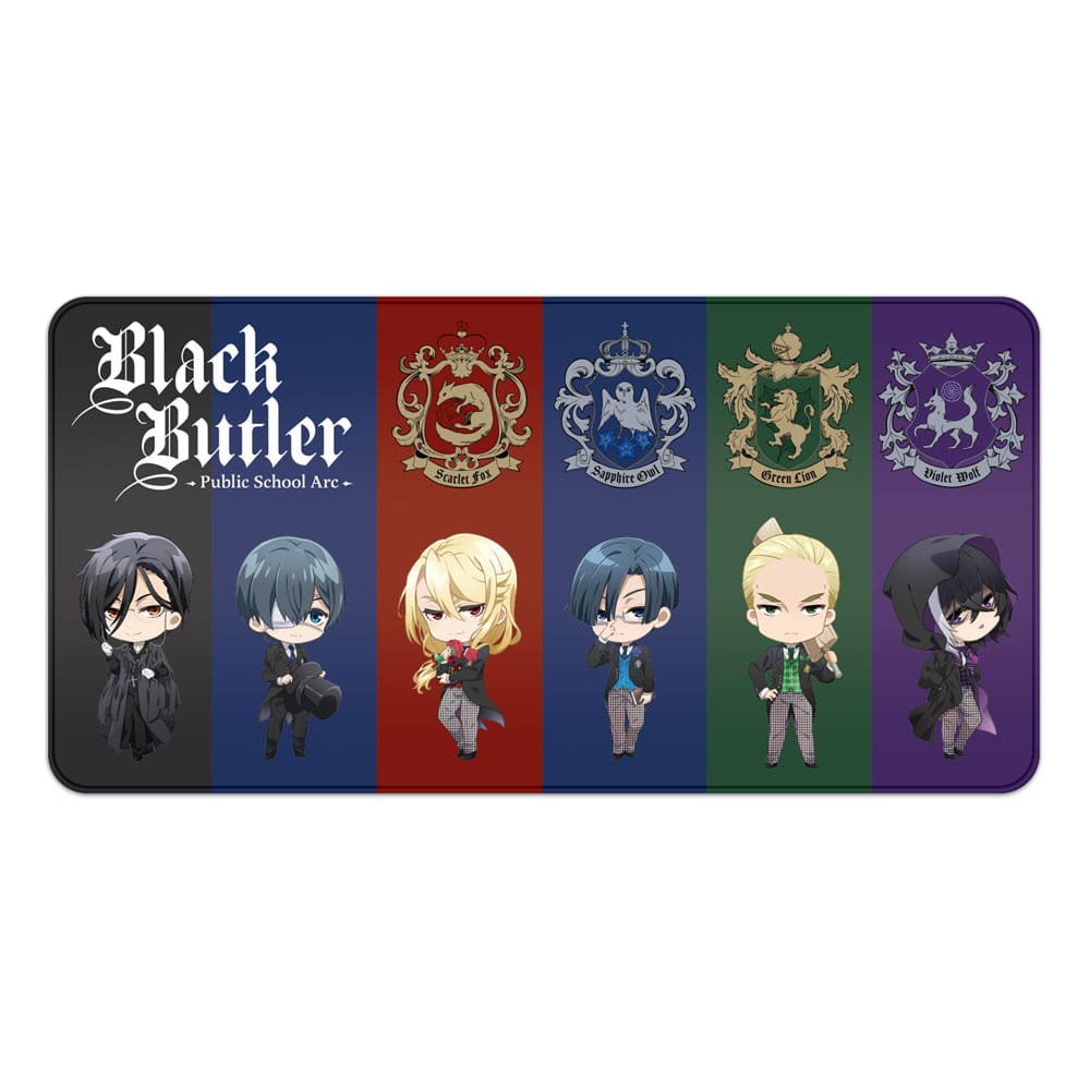 Black Butler Tappetino per Mouse XXL Chibi & Emblem 80x40 cm - Sakami Merchandise