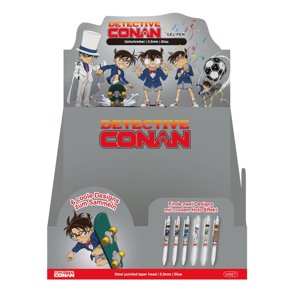 Detective Conan Penne Gel Premium in Blind Box - Display da 24