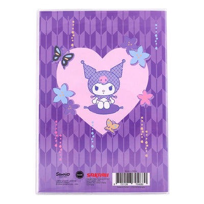 Sanrio Quaderno Kuromi con Motivo a Scacchi Olografico - A5 Sakami Merchandise