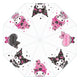 Sanrio Pink Black Party Series Ombrello Trasparente Kuromi & My Melody - Sakami Merchandise