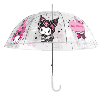 Sanrio Pink Black Party Series Ombrello Trasparente Kuromi & My Melody - Sakami Merchandise
