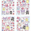 Sanrio Sticker Pack Hello Kitty & Friends 02 Everyday – 8 fogli adesivi ufficiali